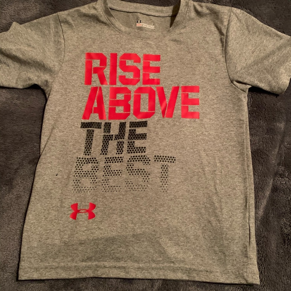 Boys under armour short sleeve shirt